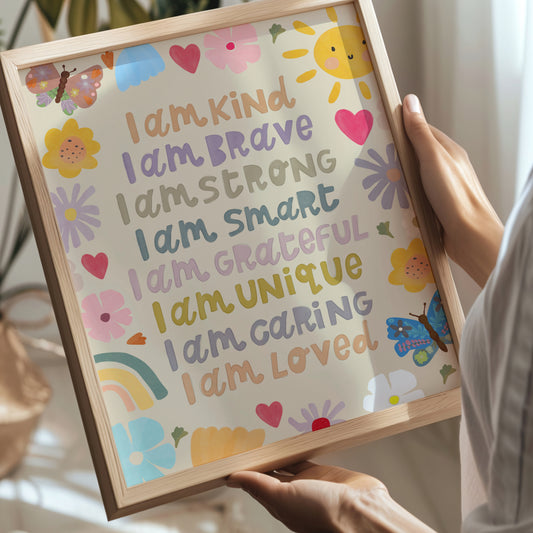 I am Kind Inspirational Print