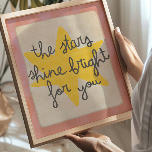 The Stars Shine Bright For You - Pink