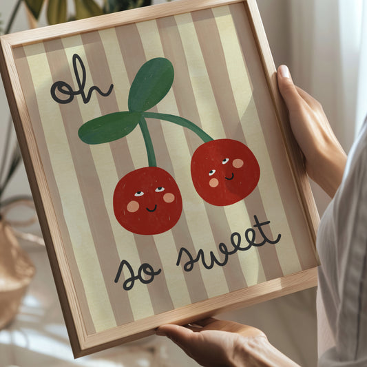 'Oh So Sweet' cherry print