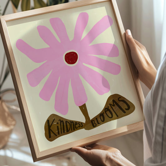 'Kindness Blooms' Pink flower