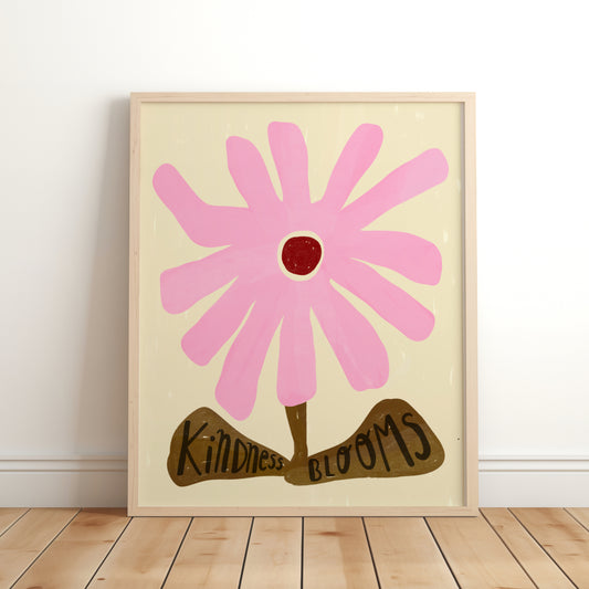 'Kindness Blooms' Pink flower